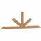 Ekena Millwork Saratoga Smooth Timber Gable Bracket, Western Red Cedar, 84"W x 24"H x 1 1/2"D x 3 1/2"F, 7/12 Pitch GBW084X24X0204SAR00SWR - alternate 2